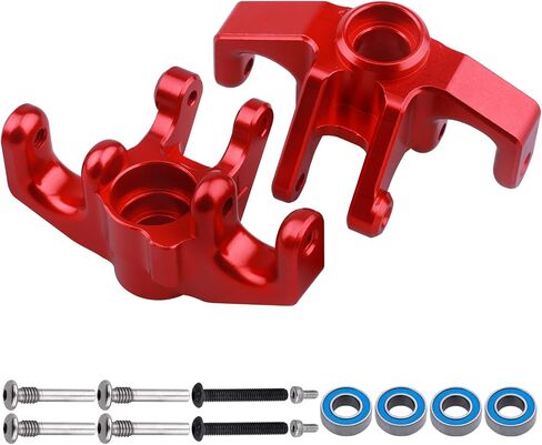 Aluminum Steering Spindle Set and Hardware Ball Bearings Steering Blocks Front Steering Knuckles for Losi Baja Rey Upgrades Parts, Replaces LOS234005 (Blue) in Saudi Arabia