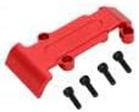 RC Rear Skid Plate, Aluminum Alloy RC Chassis Armor Set Replacement Accessory Upgrade Parts Fit for Traxxas E Revo VXL 1/16 RC Car (Red) in Saudi Arabia