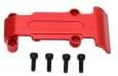 RC Rear Skid Plate, Aluminum Alloy RC Chassis Armor Set Replacement Accessory Upgrade Parts Fit for Traxxas E Revo VXL 1/16 RC Car (Red) in Saudi Arabia