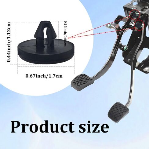 4PCS Brake Switch Stopper, Stopper Brake Switch Pad, Brake Light Switch Stopper, 90541-06036 Car Truck Auto Brake Pedal Pad, Automotive Clutch Pedal Stopper Fits for Most Cars (4PCS) in Saudi Arabia