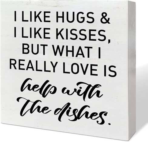 Funny Kitchen Table Decor Wooden Box Sign, Kitchen Decor for Counter Dining Room Table Cabinet Decoration, Kitchen Gifts for Mom Women Men, Hangry Definition in Saudi Arabia