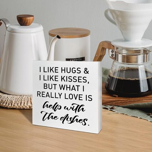 Funny Kitchen Table Decor Wooden Box Sign, Kitchen Decor for Counter Dining Room Table Cabinet Decoration, Kitchen Gifts for Mom Women Men, Hangry Definition in Saudi Arabia