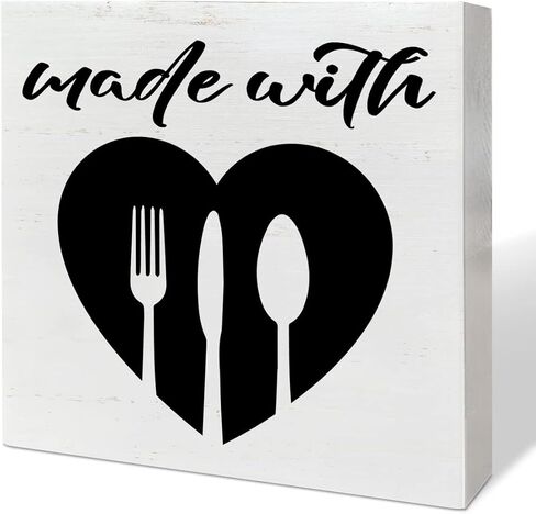Funny Kitchen Table Decor Wooden Box Sign, Kitchen Decor for Counter Dining Room Table Cabinet Decoration, Kitchen Gifts for Mom Women Men, Hangry Definition in Saudi Arabia