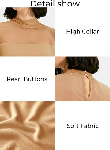 MIHOLL 2024 ملابس علوية نسائية صيفية أنيقة شبكة غير رسمية كم قصير أنيق لطيف مناسب للعمل والأعمال العصرية تي شيرت in Kuwait