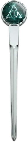 Harry Potter Deathly Hallows Logo Classic Chrome Plated Metal Envelope Letter Opener Slitter in Saudi Arabia