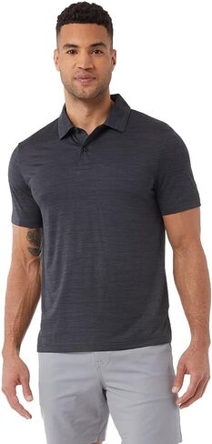 32 Degrees Men’s Everyday Micro Stripe Polo Shirt | Moisture Wicking | Stretch Comfort | Golf | Office in Saudi Arabia