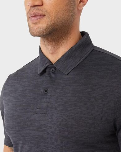 32 Degrees Men’s Everyday Micro Stripe Polo Shirt | Moisture Wicking | Stretch Comfort | Golf | Office in Saudi Arabia