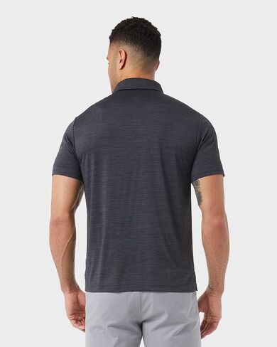 32 Degrees Men’s Everyday Micro Stripe Polo Shirt | Moisture Wicking | Stretch Comfort | Golf | Office in Saudi Arabia