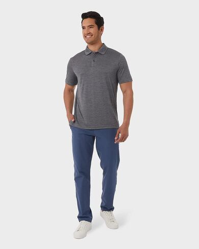 32 Degrees Men’s Everyday Micro Stripe Polo Shirt | Moisture Wicking | Stretch Comfort | Golf | Office in Saudi Arabia