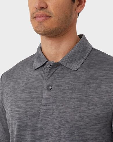 32 Degrees Men’s Everyday Micro Stripe Polo Shirt | Moisture Wicking | Stretch Comfort | Golf | Office in Saudi Arabia