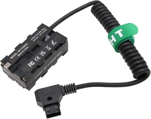 D-tap NP-F970 570 550 USB-C Power Adapter for Monitor Wireless Transmitter Receiver, Atomos Ninja V Shogun, SmallHD FeelWorld Hollyland Light, Black in Saudi Arabia