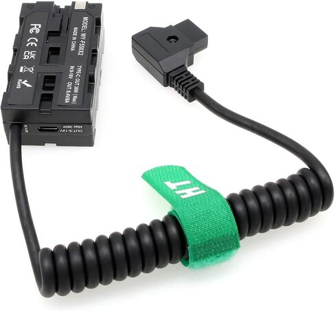D-tap NP-F970 570 550 USB-C Power Adapter for Monitor Wireless Transmitter Receiver, Atomos Ninja V Shogun, SmallHD FeelWorld Hollyland Light, Black in Saudi Arabia