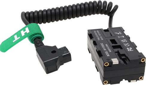 D-tap NP-F970 570 550 USB-C Power Adapter for Monitor Wireless Transmitter Receiver, Atomos Ninja V Shogun, SmallHD FeelWorld Hollyland Light, Black in Saudi Arabia