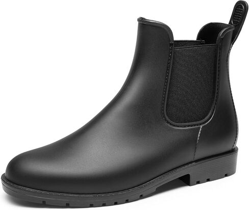 DREAM PAIRS Women's Ankle Rain Boots Chelsea Short Boots Waterproof Elastic Slip On Lightweight Comfortable Garden Outdoor Shoes in Saudi Arabia