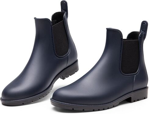 DREAM PAIRS Women's Ankle Rain Boots Chelsea Short Boots Waterproof Elastic Slip On Lightweight Comfortable Garden Outdoor Shoes in Saudi Arabia