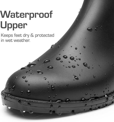 DREAM PAIRS Women's Ankle Rain Boots Chelsea Short Boots Waterproof Elastic Slip On Lightweight Comfortable Garden Outdoor Shoes in Saudi Arabia