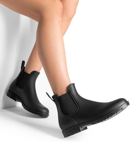 DREAM PAIRS Women's Ankle Rain Boots Chelsea Short Boots Waterproof Elastic Slip On Lightweight Comfortable Garden Outdoor Shoes in Saudi Arabia