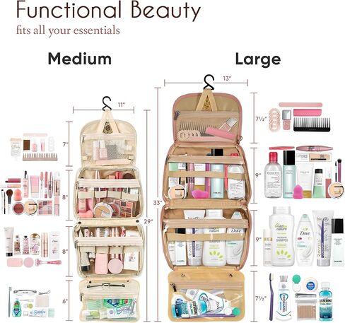 Chandelli Travel Toiletry Bag for Women is a Great Travel Bag & The Perfect Toiletry Bag for Traveling with Travel Size Toiletries, Great as Gifts for Women in Saudi Arabia