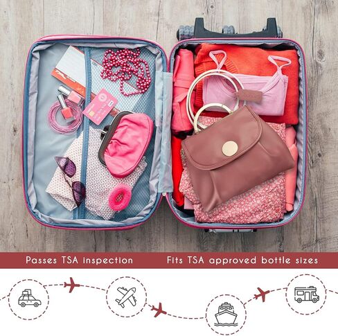 Chandelli Travel Toiletry Bag for Women is a Great Travel Bag & The Perfect Toiletry Bag for Traveling with Travel Size Toiletries, Great as Gifts for Women in Saudi Arabia