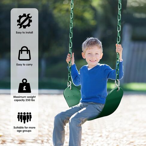 Swing Set - 2 Pack Swing Sets for Backyard - Swingset Outdoor for Kids - Replacement Swings for Outdoor Swing Set - Swings for Swingsets for Outside - Playground Swing-Kids Swing Seat (Pink+Green) in Saudi Arabia