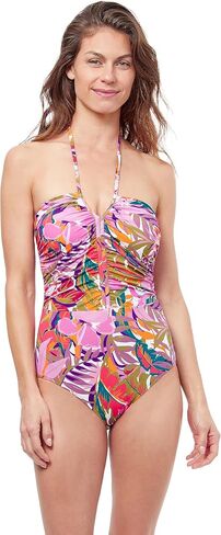 Profile by Gottex Women's Standard Tropikaia Tie Front One Piece in Saudi Arabia