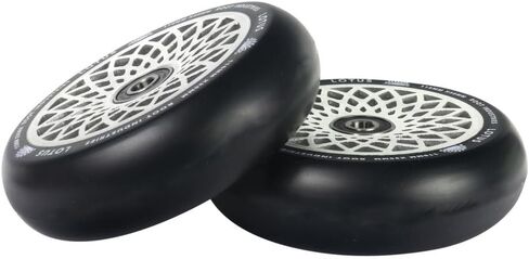 ROOT INDUSTRIES عجلات سكوتر Lotus Stunt Trick مقاس 110 مم (زوج) - مجوفة واسعة وسريعة - إطارات سكوتر الدفع - Pro 110 مم Freestyle Urethane - تناسب معظم الإعدادات - 30 مم × 110 مم - محامل (أسود) in Kuwait