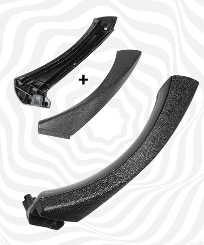 مقبض سحب الباب، مقبض الباب الأمامي الأيمن/الأيمن، ملحقات السيارة E90/E91 دعامة دعم مقبض لوحة الباب الجانبي للركاب، بديل لـ 323 328 330 335 (يمين، مقبض سحب + غطاء خارجي) in Kuwait