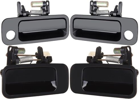 cciyu 69210-AA010 69240-AA010 Door Handles Exterior Outside Outer Front Rear Driver Passenger Side Replacement fit for 1997-2001 for Toyota Camry Black(4pcs) in Saudi Arabia