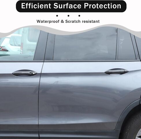 Exterior Door Handle Cover Trim for Honda Pilot 2016-2022 / Honda Ridgeline 2017-2022, 4PCS Car Outside Door Handle Protector Accessories ABS Material (Carbon Fiber Pattern) in Saudi Arabia
