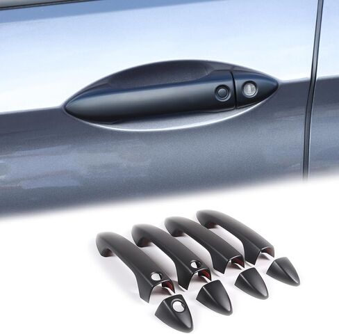Exterior Door Handle Cover Trim for Honda Pilot 2016-2022 / Honda Ridgeline 2017-2022, 4PCS Car Outside Door Handle Protector Accessories ABS Material (Carbon Fiber Pattern) in Saudi Arabia