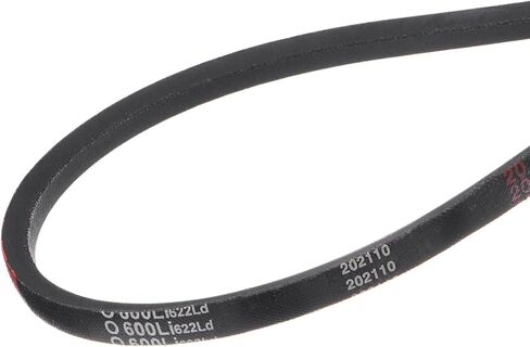 O-600 V-Belts - [622mm Pitch Length x 10mm Width x 6mm Thickness] Rubber Drive Belt for Power Transmission Use, Black,40 Degree in Saudi Arabia