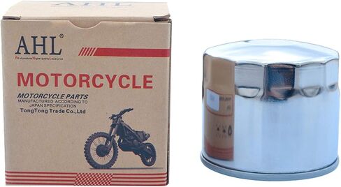 AHL 153 Oil Filter for Ducati 749 Dark 749 2005-2006/Ducati 749 749 2003-2006/Ducati 1000SS 1000 2003-2006/Ducati ST4S ABS 992 2003-2005/Ducati ST4S 992 2001-2005(Black) in Saudi Arabia