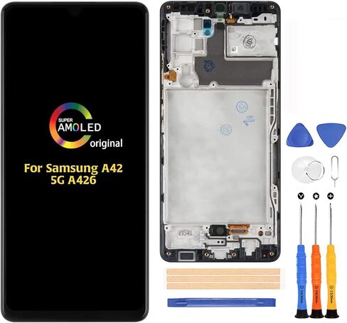 for Samsung Galaxy A42 5G A426 (AMOLED) Screen Replacement 6.6 inch for A426B/DS A426B A426V A426U LCD Display Digitizer Glass Frame Assembly+Repair Tool Kits in Saudi Arabia
