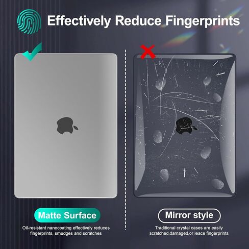 حافظة Tuiklol لجهاز MacBook Pro 16 بوصة 2023 2022 2021 إصدار M3 A2991 M2 A2780 M1 A2485 Pro/Max Chip مع شاشة Retina ومعرف اللمس، حافظة رفيعة للغاية ومضادة لبصمات الأصابع مع غطاء MacBook Pro 16، شفاف in Kuwait