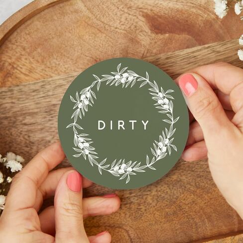 ThreeKin Clean/Dirty Magnet for Dishwasher, Kitchen Gadget Gift, Easy-to-Read Strong Magnetic Indicator Sign for Home Decor and Organization in Kuwait
