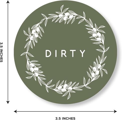 ThreeKin Clean/Dirty Magnet for Dishwasher, Kitchen Gadget Gift, Easy-to-Read Strong Magnetic Indicator Sign for Home Decor and Organization in Kuwait