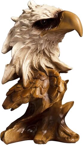 Eagle Head Statue, Resin Bald Eagle Bust Decor Home, Sculpture Collectible Figurines Table Mantel Shelf Decoraton in Kuwait