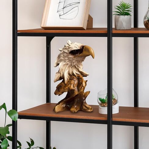 Eagle Head Statue, Resin Bald Eagle Bust Decor Home, Sculpture Collectible Figurines Table Mantel Shelf Decoraton in Kuwait