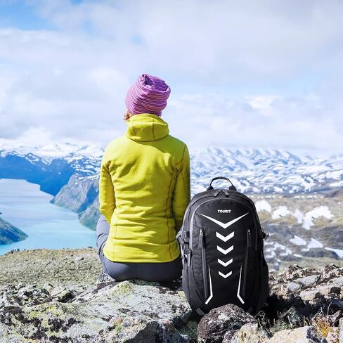 TOURIT Hiking Backpack 40L Lightweight Hiking Daypack Foldable Waterproof Camping Backpack for Women Men Travel Outdoor Black in Saudi Arabia