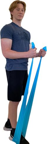 Therapist’s Choice® Resistance Bands for Working Out, Physical Therapy Bands, Elastic and Exercise Bands Set for Stretching, Suitable for Rehab, Yoga, Pilates, Gym, Home Exercise in Saudi Arabia