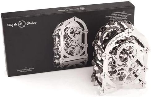 طقم الساعة النموذجي - نموذج DIY لساعة عتيقة - طقم نموذج ثلاثي الأبعاد مؤقت غامض 2 - ساعة قابلة للجمع | لغز ثلاثي الأبعاد للبالغين - مجموعة معدنية يمكنك صنعها بنفسك | تحصيل - أحجية معدنية على شكل الساعة in Kuwait