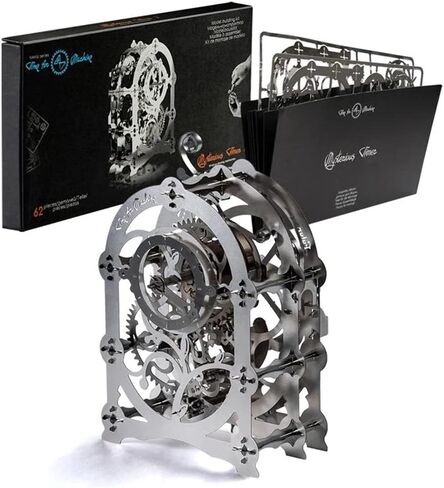 طقم الساعة النموذجي - نموذج DIY لساعة عتيقة - طقم نموذج ثلاثي الأبعاد مؤقت غامض 2 - ساعة قابلة للجمع | لغز ثلاثي الأبعاد للبالغين - مجموعة معدنية يمكنك صنعها بنفسك | تحصيل - أحجية معدنية على شكل الساعة in Kuwait