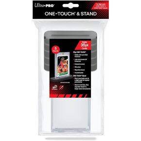 Ultra PRO - 35PT UV ONE-Touch and Stands 5-Pack - Great Trading or Sport Card Single Display Stand for Your One Touch to Show Off to Friends and Family