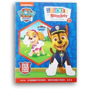Activity Books Pup Patrol Chase and Skye Sticker by Numbers Book - Over 60 Stickers and 12 Vibrant Pictures to Fill in!