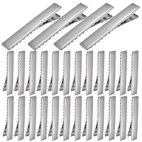 BronaGrand 120pcs 1.77inch Alligator Hair Clip Flat Top with Teeth for Arts & Crafts Projects, Hair Care
