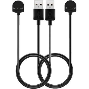 2-Pack for Ticwatch E (Express) / Ticwatch S (Sport) Watch Replacement USB Data Sync/Charger Dock,Black