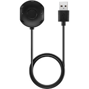 كابل شحن متوافق مع شاحن الساعة الذكية Nokia Steel hr/Withings Hybrid، قاعدة شحن USB مغناطيسية بديلة بطول 3.3 قدم لساعة Withings Hybrid (أسود)