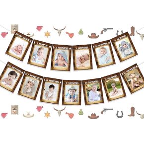 First Rodeo Birthday Party Supplies Cowboy 1st Birthday Photo Banner First Rodeo Photo Banner First Rodeo Party Supplies Cowboy Birthday Party Decoration for Boys First Birthday Photo Banner First