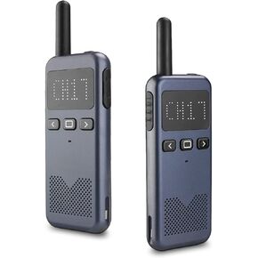 Retevis RB19P Long Range Rechargeable Walkie Talkies, GMRS Radio, Ultra Thin, NOAA, USB-C, 2000mAh Battery, for Restaurant Outdoors Off Road Hunt Trip(2 Pack,Navy Blue)