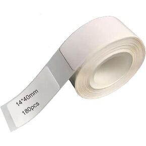 Transparent Label Maker Tape for P12/D30/D35/Q30/B100/P11 & R11, Self-Adhesive Labeling Tape Labels Replacement, Office Custom Clear Stickers, 14mmx30mm (0.55" X 1.18") 230 Labels